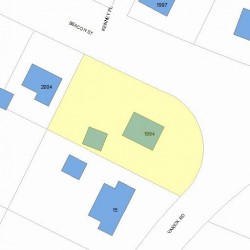 1994 Beacon St, Newton, MA 02468 plot plan