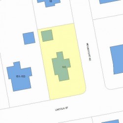 143 Lincoln St, Newton, MA 02461 plot plan