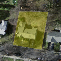 21 Kendall Rd, Newton, MA 02459 aerial view