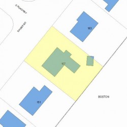 157 Spiers Rd, Newton, MA 02459 plot plan