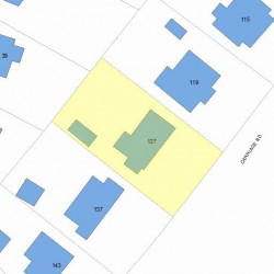 127 Commonwealth Ave, Newton, MA 02465 plot plan