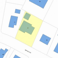 41 Berwick Rd, Newton, MA 02459 plot plan