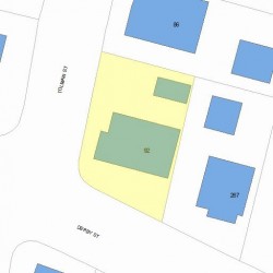 92 Tolman St, Newton, MA 02465 plot plan