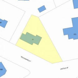 71 Woodward St, Newton, MA 02461 plot plan