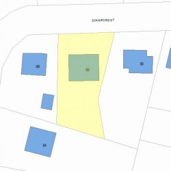 62 Staniford St, Newton, MA 02466 plot plan