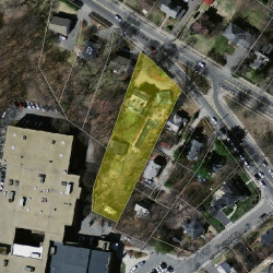 7 Walnut St, Newton, MA 02460 aerial view