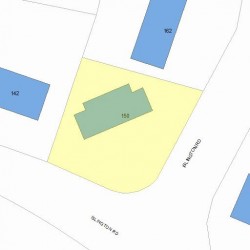 150 Islington Rd, Newton, MA 02466 plot plan