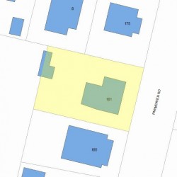 181 Parmenter Rd, Newton, MA 02465 plot plan