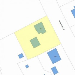 317 Winchester St, Newton, MA 02461 plot plan