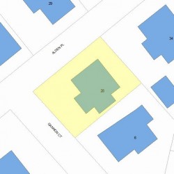 28 Alden Pl, Newton, MA 02465 plot plan