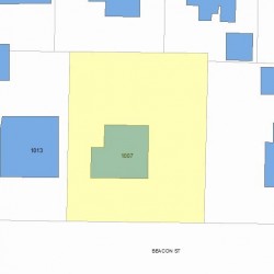 1007 Beacon St, Newton, MA 02459 plot plan