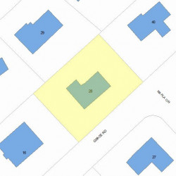 28 Grace Rd, Newton, MA 02459 plot plan