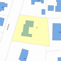 83 Dalton Rd, Newton, MA 02459 plot plan