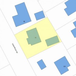 11 Edgewood Rd, Newton, MA 02465 plot plan