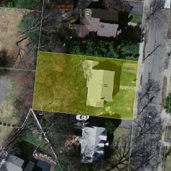 52 Greenlawn Ave, Newton, MA 02459 aerial view