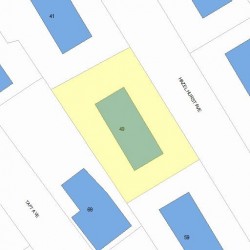 49 Hazelhurst Ave, Newton, MA 02465 plot plan