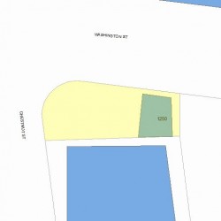 1250 Washington St, Newton, MA 02465 plot plan