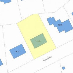 63 Thurston Rd, Newton, MA 02464 plot plan