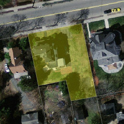 154 Lincoln St, Newton, MA 02461 aerial view