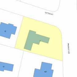 4 Cotton St, Newton, MA 02458 plot plan