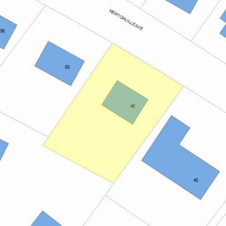 46 Newtonville Ave, Newton, MA 02458 plot plan