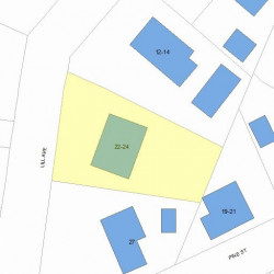 22 Lill Ave, Newton, MA 02465 plot plan