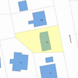 145 Morton St, Newton, MA 02459 plot plan