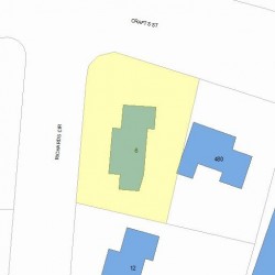 6 Richards Cir, Newton, MA 02465 plot plan