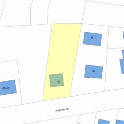 55 Auburn St, Newton, MA 02465 plot plan