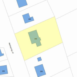 248 Winchester St, Newton, MA 02461 plot plan