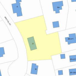 20 Birch Hill Rd, Newton, MA 02465 plot plan