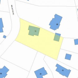 72 Williston Rd, Newton, MA 02466 plot plan