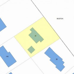 26 Beacon St, Newton, MA 02459 plot plan