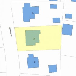 28 Manemet Rd, Newton, MA 02459 plot plan