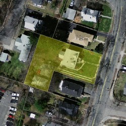 157 Cherry St, Newton, MA 02465 aerial view