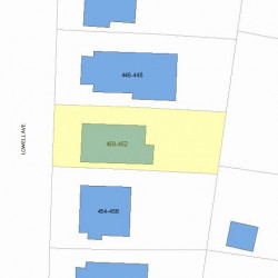 450 Lowell Ave, Newton, MA 02460 plot plan
