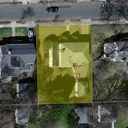 18 Hamlin Rd, Newton, MA 02459 aerial view