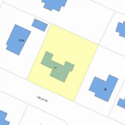 14 Leslie Rd, Newton, MA 02466 plot plan