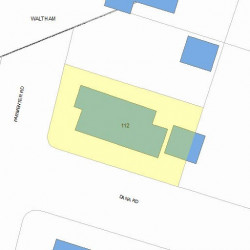 112 Parmenter Rd, Newton, MA 02465 plot plan
