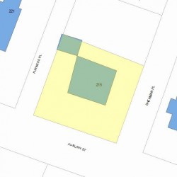 215 Auburn St, Newton, MA 02465 plot plan