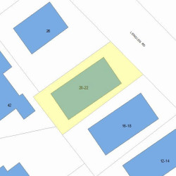 22 Lenglen Rd, Newton, MA 02458 plot plan