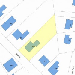 666 Grove St, Newton, MA 02462 plot plan