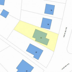 83 Grove Hill Ave, Newton, MA 02460 plot plan