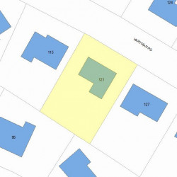 121 Hartman Rd, Newton, MA 02459 plot plan