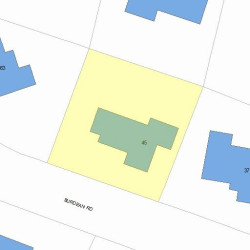 45 Burdean Rd, Newton, MA 02459 plot plan