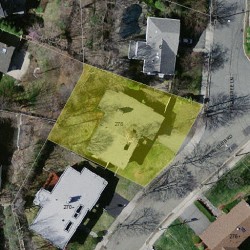 278 Country Club Rd, Newton, MA 02459 aerial view