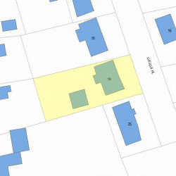 19 Lucille Pl, Newton, MA 02464 plot plan