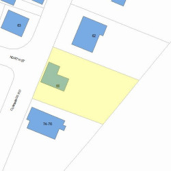 66 Cummings Rd, Newton, MA 02459 plot plan