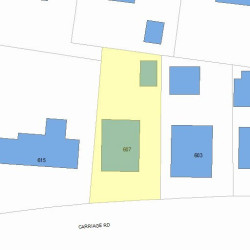 607 Commonwealth Ave, Newton, MA 02459 plot plan