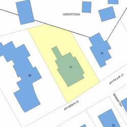 55 Jefferson St, Newton, MA 02458 plot plan